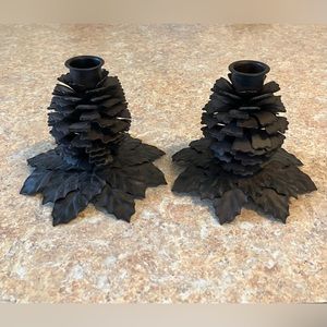 Pinecone Candleholders.